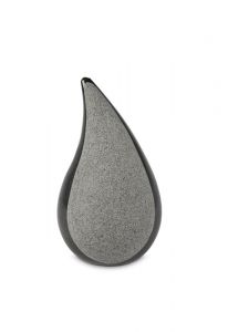 Teardrop cremation keepsake urn for ashes made of granite