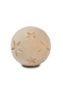 Keepsake urn 'Sfera' natural pine
