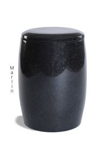 Nature stone funeral urn in different types of granite