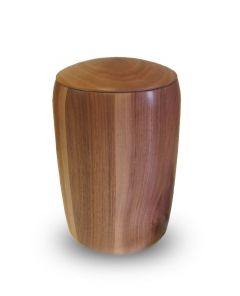 Nut wood urn