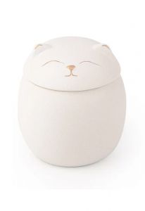 Cat urn for ashes white