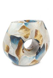 Porcelain cremation urn 'Premium' multicolor