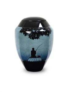 Fiberglass cremation urn for ashes 'Angler'