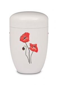Cremation urn made from steel 'Poppy'