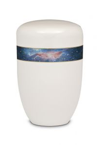 Steel cremation urn 'Milky Way'