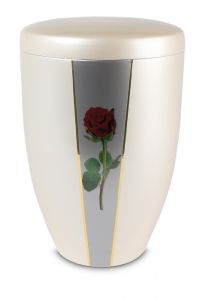 Metal cremation ashes urn funeral