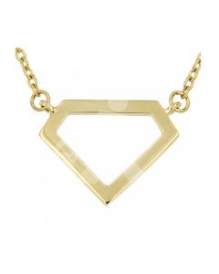 Symbol necklace 'Diamond' 14ct yellow gold