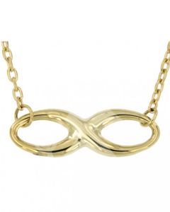 Symbol necklace 'Infinite' 14ct yellow gold