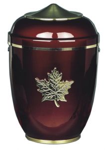 Cremation urn made from aluminium