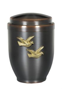 Cremation urn made from aluminium 