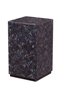 Nature stone cremation urn in different types of granite