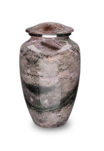 Cremation urn for ashes 'Elegance' pink nature stone look