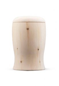 Wooden Urn for Ashes 'Cielo' natural pine