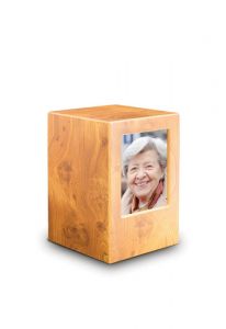 Pine colored photo frame urn box MDF in several dimensions