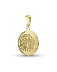 Fingerprint pendant 'Round' made of gold