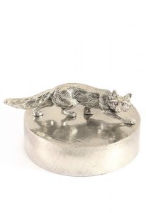 Fox urn silver tin