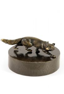 Fox urn bronzed