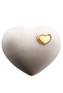 Urn for Ashes Heart made of natural lime wood