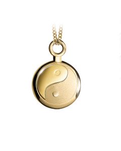 Ash jewel pendant gold Yin Yang