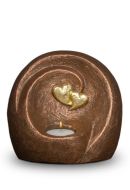 Keepsake Cremation Urn “Eternal Bond” with Candle Holder for Two Adults