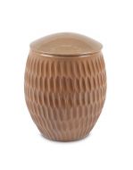 Ceramic urn for ashes - Mocha brown