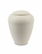 Ceramic Urn for Ashes 'Art for Eternity' White