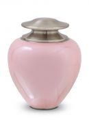 Cremation ashes urn 'Satori' | mother of pearl pink