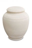 Porcelain cremation urn for ashes 'Classica' - Beige