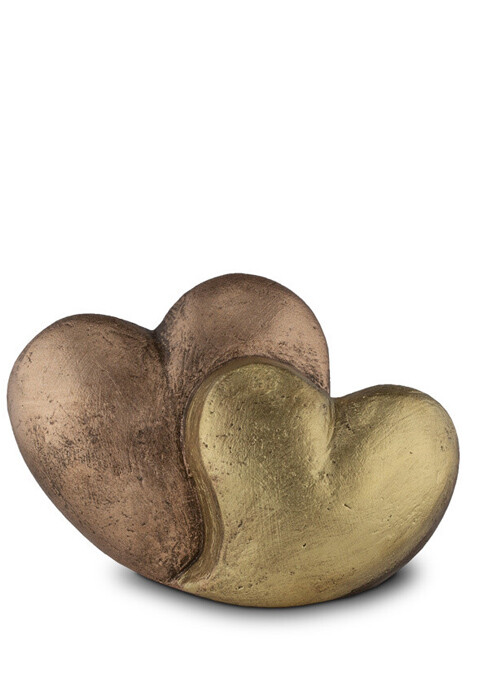 Handmade mini urn 'Connected hearts' | legendURN |