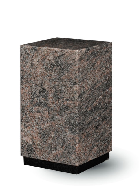 Unique Outdoor Granite Stone Cremation Urn for Ashes Himalayan Blue Statue 